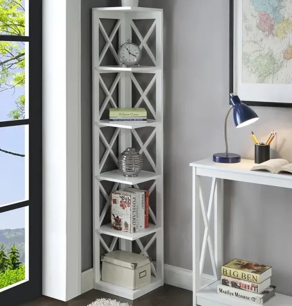 Підлогова полиця X біла, стиль Loft 1703